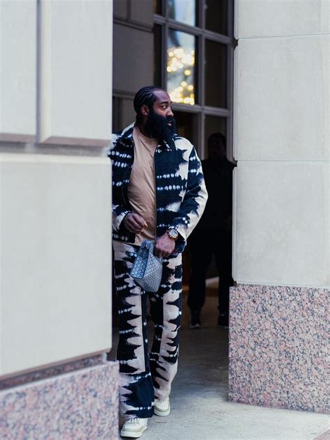 james harden louis vuitton jacket|James Harden Stands on Cozy Business, the Louis Vuitton Way.